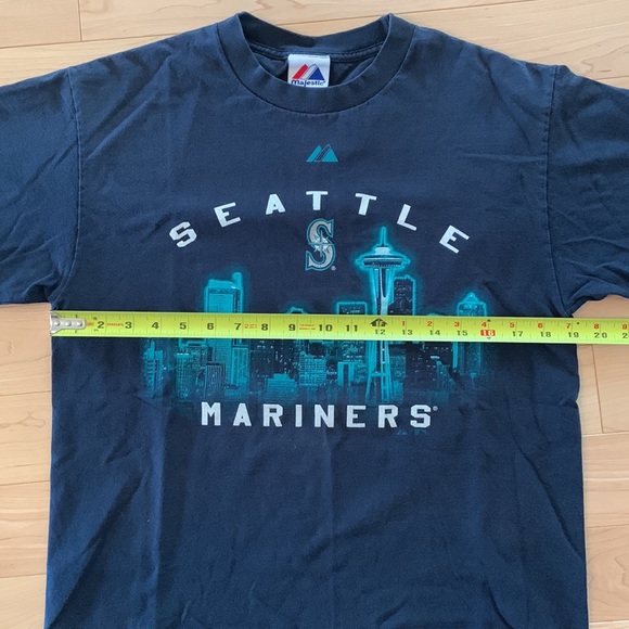 Vintage Seattle Mariners Short Sleeved Cotton T-shirt - medium - Picture 3 of 4